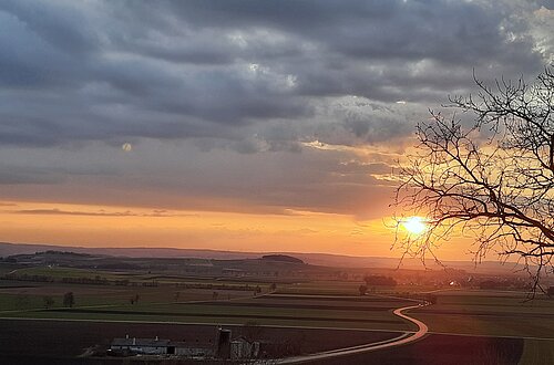 Sonnenuntergang am Lehmberg