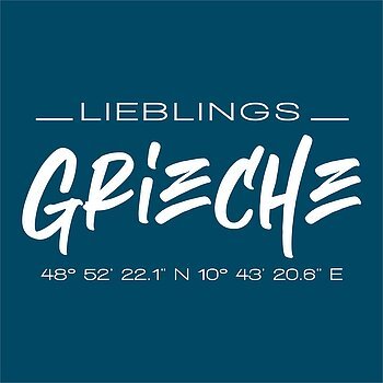 Das Betriebslogo des "Lieblings Griechen" in Wemding